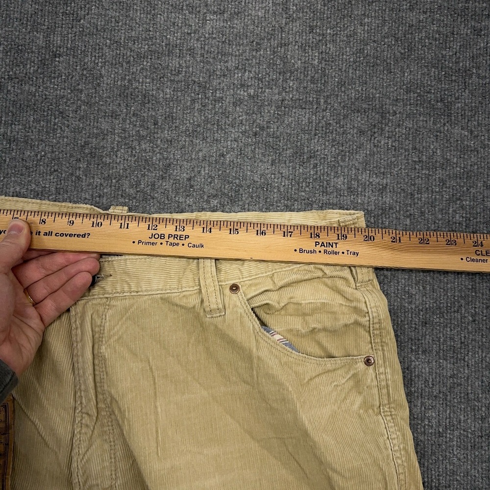 Vintage Polo Ralph Lauren Corduroy Pants Mens 40x30 Khaki Tan Bootcut Wide NEW - Picture 6 of 11
